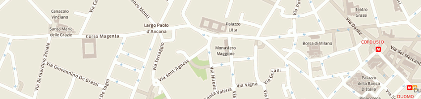 Mappa della impresa la bottega discantica a MILANO