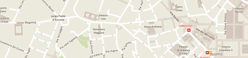 Mappa della impresa umberto podesta' antiquario a MILANO