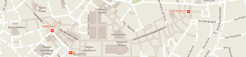 Mappa della impresa bulgari parfums italia spa a MILANO