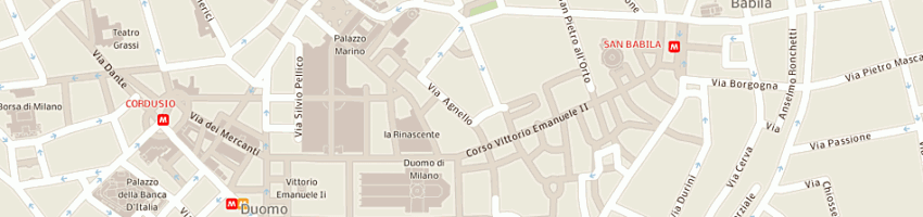 Mappa della impresa royal britannia boutique sas a MILANO