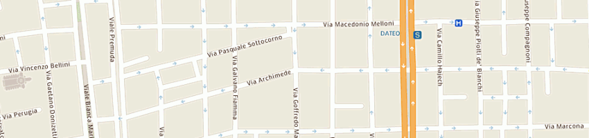 Mappa della impresa bertazzi cristina a MILANO