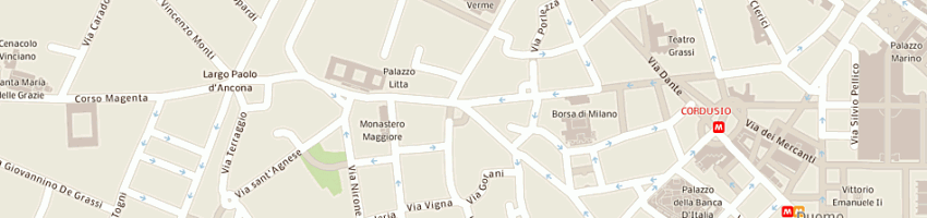 Mappa della impresa oldani gastronomia srl a MILANO
