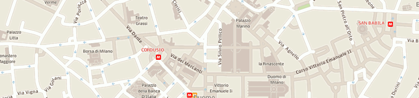 Mappa della impresa venchi spa a MILANO