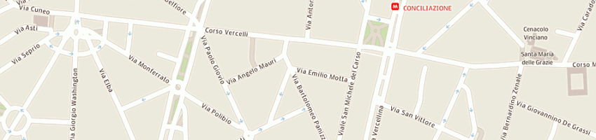 Mappa della impresa agenzia ippica motta srl a MILANO