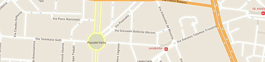 Mappa della impresa studio ceroni ruggero a MILANO