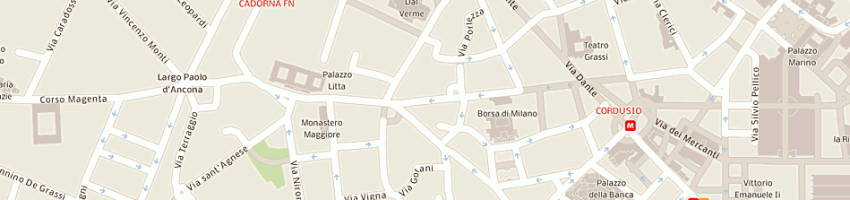 Mappa della impresa df capretti e associates srl a MILANO