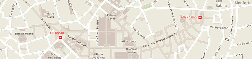 Mappa della impresa studio legale caffu' - fiorelli - rodolfo masera - zanellati - zanquoghi a MILANO