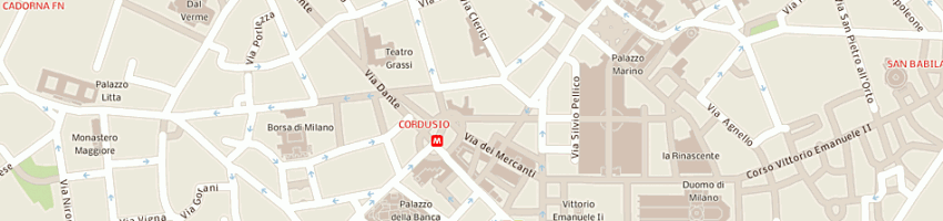 Mappa della impresa gianni accardi forever sas di rosapaola valseriati e c a MILANO