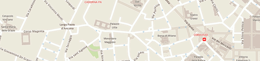 Mappa della impresa antichita' bonatelli di f bonatelli e c sas a MILANO