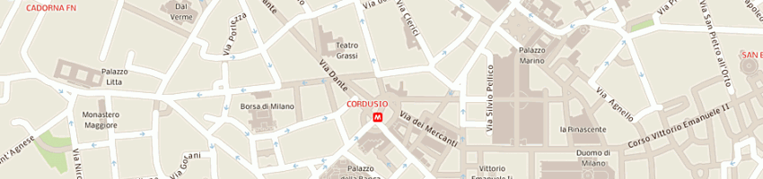 Mappa della impresa f mescalchi - insurance brokers srl a MILANO