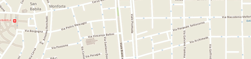 Mappa della impresa brambilla e associati a MILANO