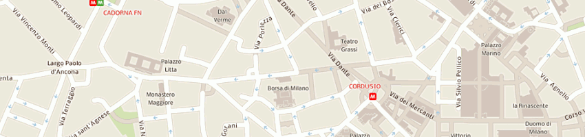 Mappa della impresa ceratina di angelino oreste e c sas a MILANO