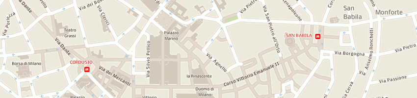 Mappa della impresa ristorante canova a MILANO