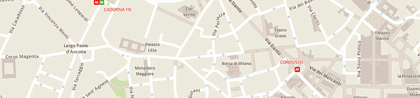 Mappa della impresa pellegrinelli emanuele a MILANO