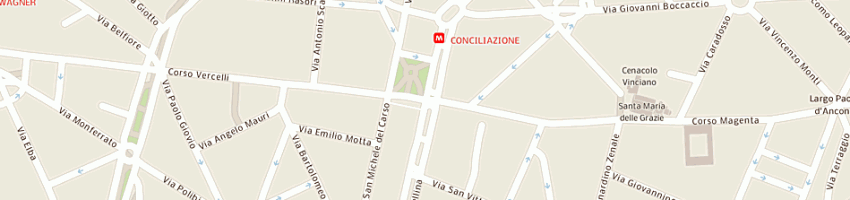 Mappa della impresa immagine snc di manzi francesco ec a MILANO