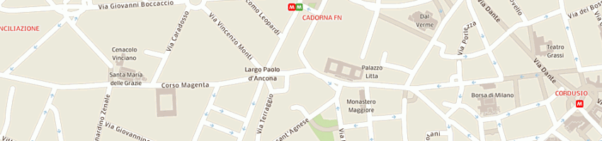 Mappa della impresa maria dogle fare' srl a MILANO