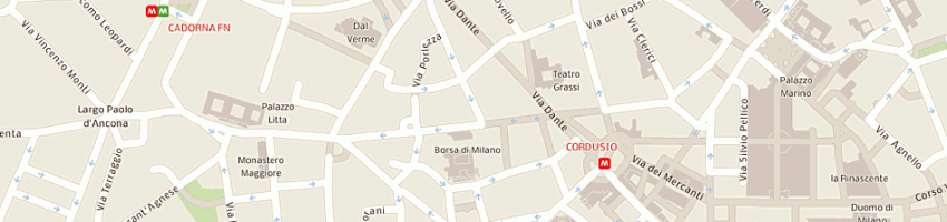 Mappa della impresa euro info centre a MILANO