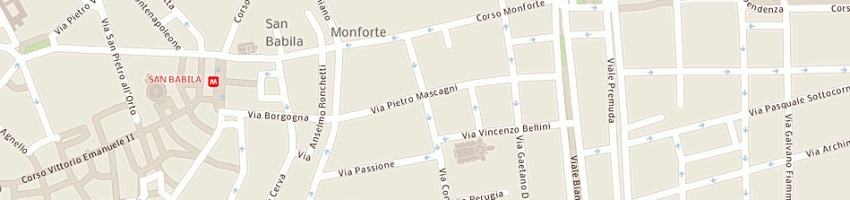 Mappa della impresa autorimessa di via conservatorio srl a MILANO