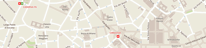 Mappa della impresa benetton retail italia srl a MILANO