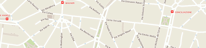 Mappa della impresa reggio mario a MILANO