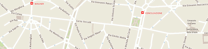 Mappa della impresa hampshire sas di barbara ghizzoni a MILANO