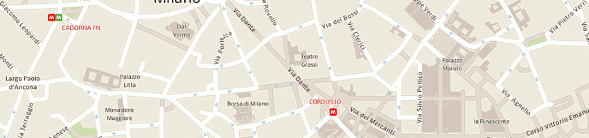 Mappa della impresa paolo clerici sas a MILANO