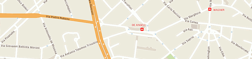Mappa della impresa bar de angeli snc di cottarelli roberto e c a MILANO
