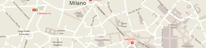 Mappa della impresa consolato costa rica a MILANO