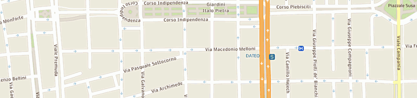 Mappa della impresa barzaghi dario a MILANO