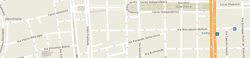 Mappa della impresa anna lenti srl a MILANO