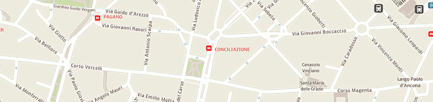 Mappa della impresa cascina rosa srl a MILANO