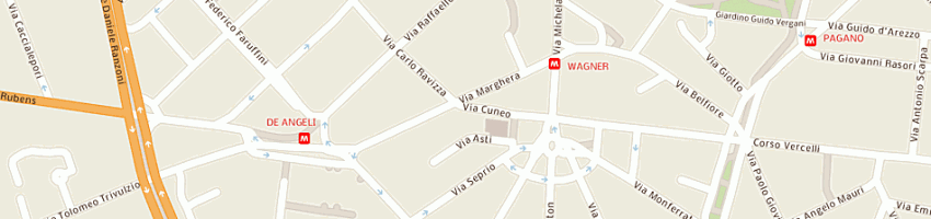 Mappa della impresa '4 beauty center sas di delli carri antonella e c' a MILANO