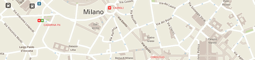 Mappa della impresa clear channel affitalia srl a MILANO