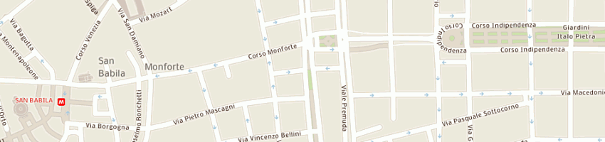 Mappa della impresa crosignani piergiorgio a MILANO