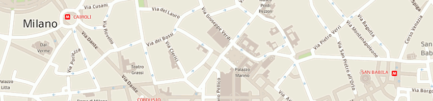 Mappa della impresa la scala bookstore srl a MILANO