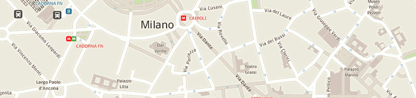 Mappa della impresa lush italia srl a MILANO