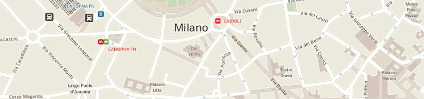 Mappa della impresa banca agricola mantovana spa a MILANO
