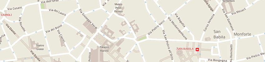 Mappa della impresa giustiniani roberto a MILANO
