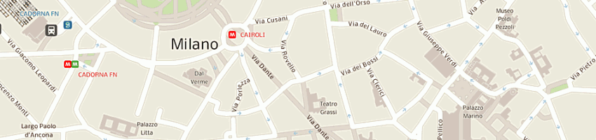 Mappa della impresa albergo giulio cesare a MILANO