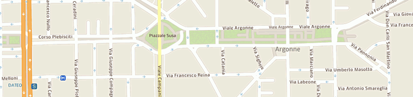 Mappa della impresa micciche' giovanni a MILANO