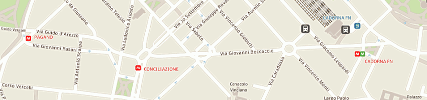 Mappa della impresa moussafir srl a MILANO