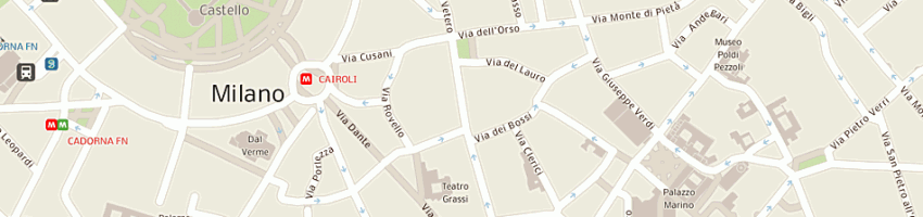 Mappa della impresa farmacia broletto di sozze' maria teresa a MILANO