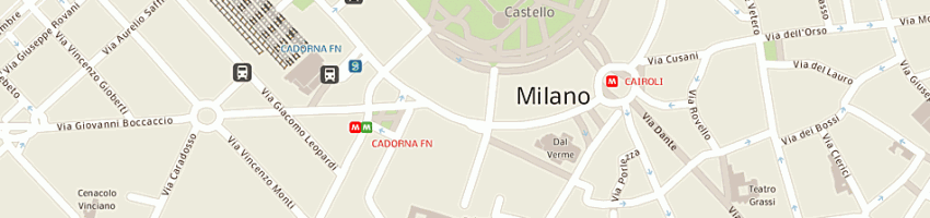 Mappa della impresa aquaro alfredo a MILANO