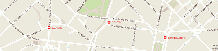 Mappa della impresa esquire di centrohotels srl a MILANO