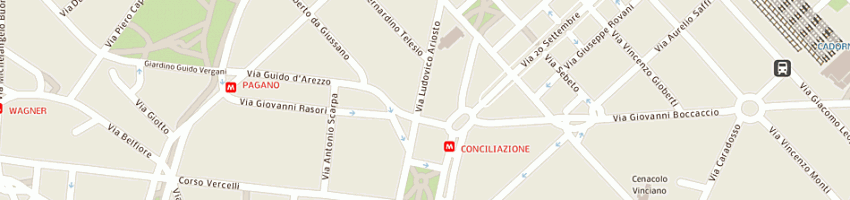 Mappa della impresa media village srl a MILANO