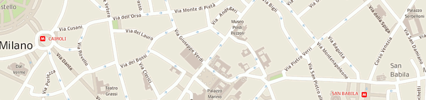 Mappa della impresa valextra spa a MILANO