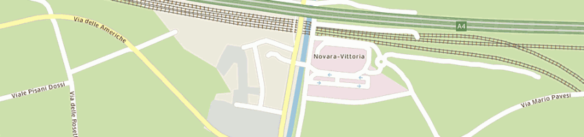 Mappa della impresa hotel victoria a NOVARA