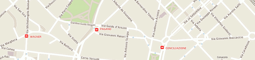 Mappa della impresa anna camice su misura di urbano anna a MILANO