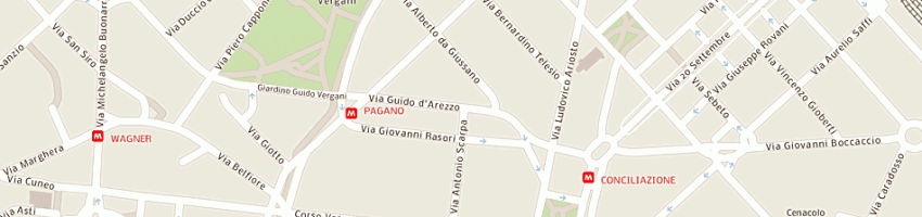 Mappa della impresa target italia srl a MILANO