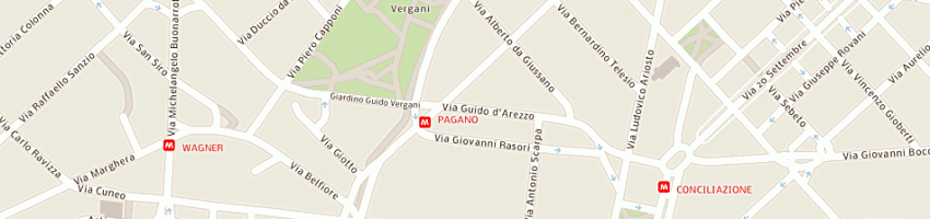 Mappa della impresa cooperativa edilizia la rosa srl a MILANO
